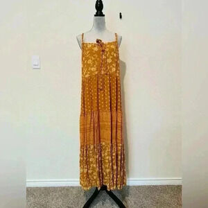 Wonderly Flowy Floral Sleeveless Maxi Dress Size Large
